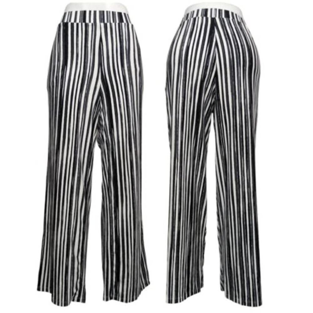 Elizabeth & Clarke Wide-Leg Pants w/StainTech Size LARGE (mismarked as XS) NWOT